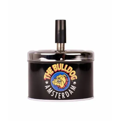 The Bulldog Spin Top posacenere alluminio Logo Black blu