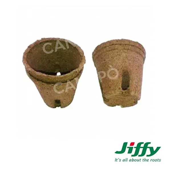 Canapo vaso torba biodegradabile tondo diametro 8 cm