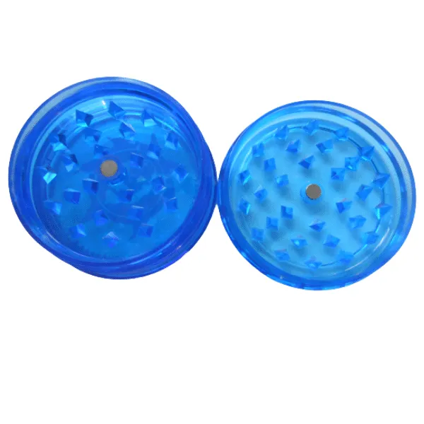 Buddha Seeds grinder plastica 2 parti 60 mm blu