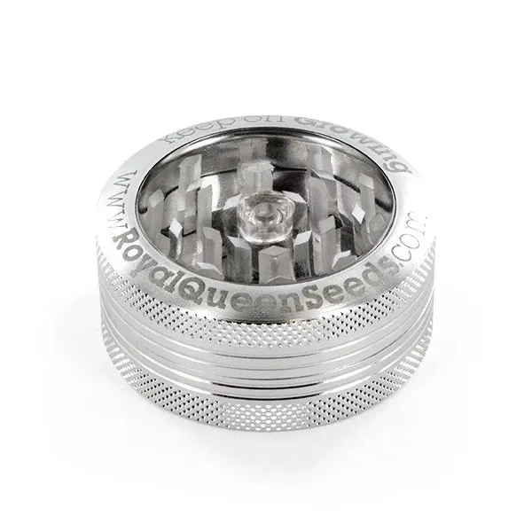 Royal Queen Seeds Grinder Alluminio 48mm 2 Parti Trasparente