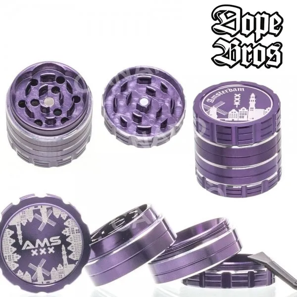 Dope Bros Amsterdam grinder 4 parti metallo 40mm