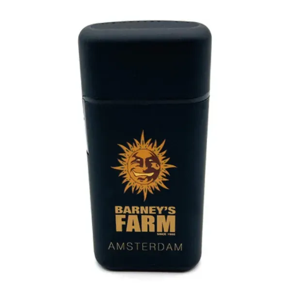 Barney's Farm accendino antivento nero single jet