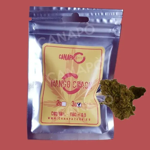 Canapa Zero Mango Crack Cannabis Light CBD 18% 3g Esotica