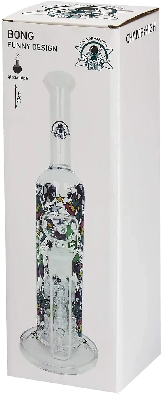 Champ High Funny Glass Bong Vetro 33cm ice