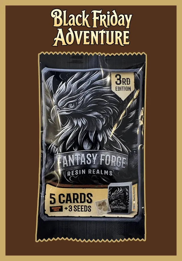 Solfire Gardens Phoenix Forge Resin Realms booster pack semi 3 pz