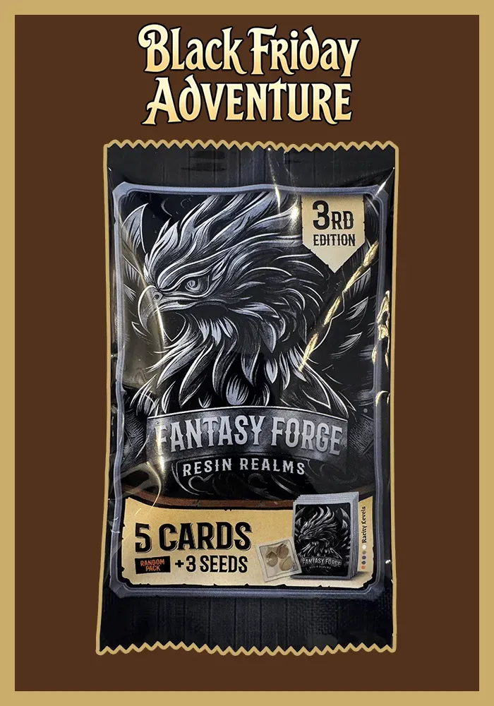 Solfire Gardens Phoenix Forge Resin Realms booster pack semi 3 pz