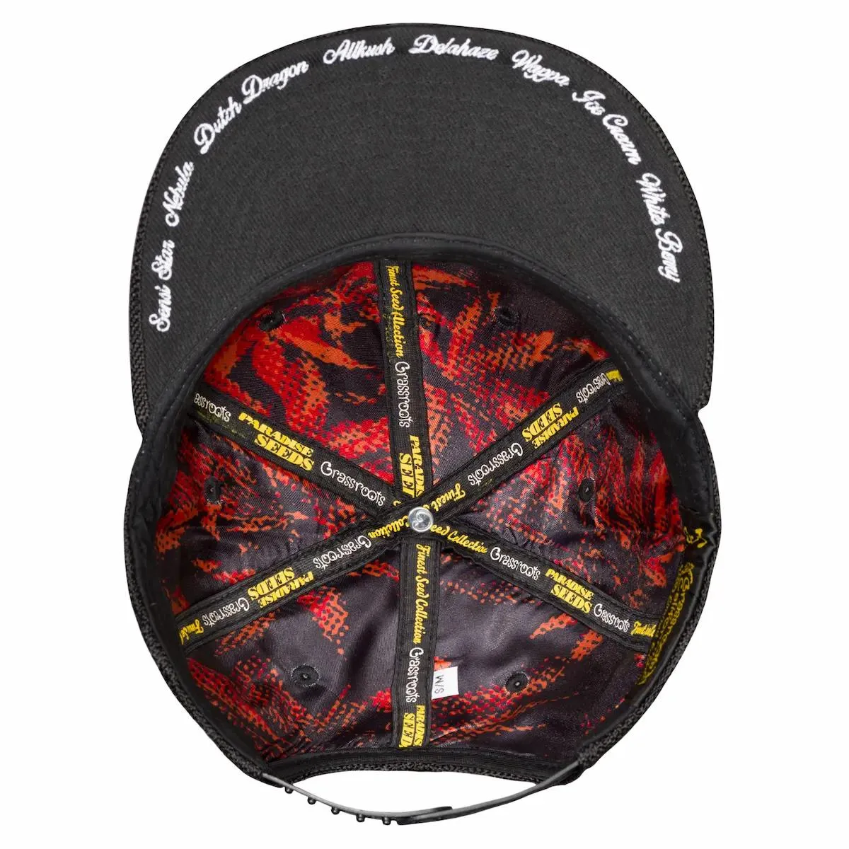 Paradise Seeds Blackout Snapback Cappello in Canapa