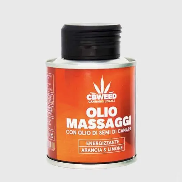 Cbweed olio massaggio canapa arancia limone 100 ml