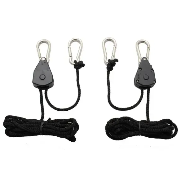 Airontek Rope Ratchet carrucole 68 Kg coppia nera