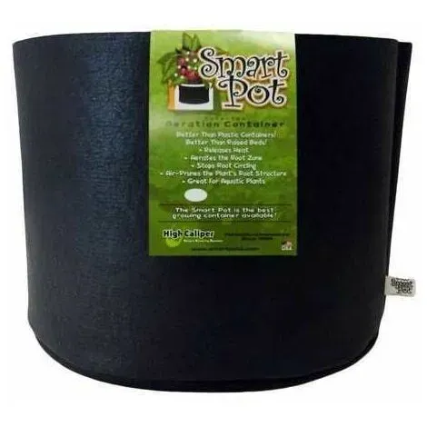 Smart Pot vaso in tessuto 19 litri nero antispiralizzazione