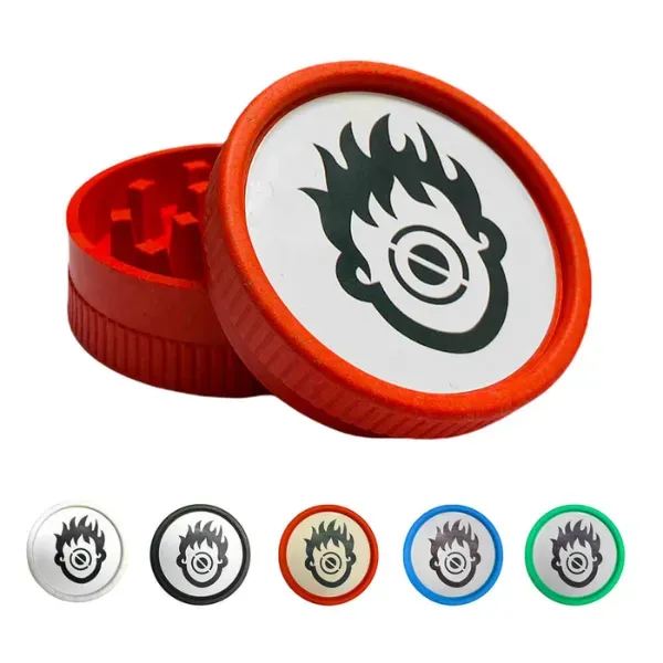Kush Bong Grinder Biodegradabile 55mm 2 Parti Bioplastica Canapa