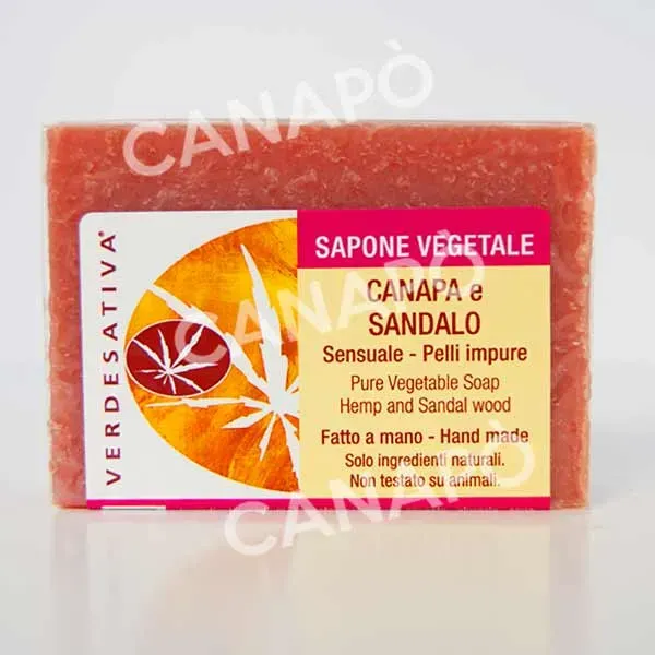 Verdesativa Sapone Naturale Canapa e Sandalo Vegan